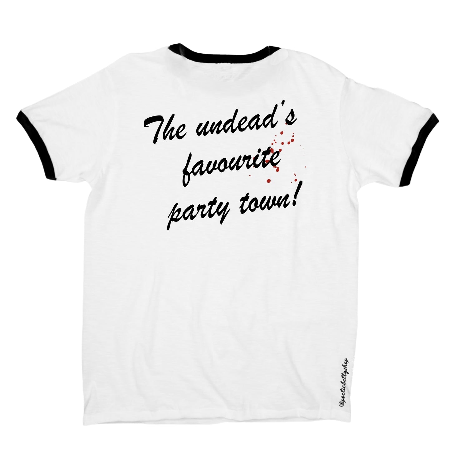 Sunnydale The Undead's Favourite Party Town Retro Ringer T-Shirt