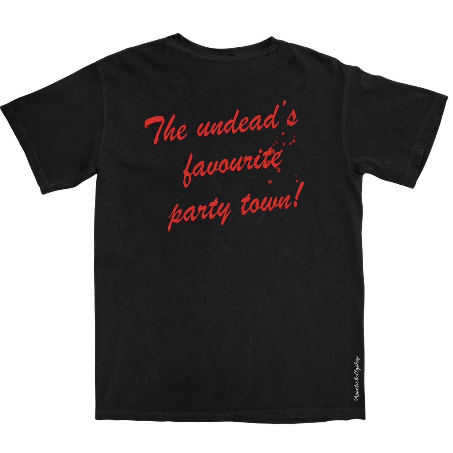 Sunnydale The Undead's Favourite Party Town Retro Ringer T-Shirt