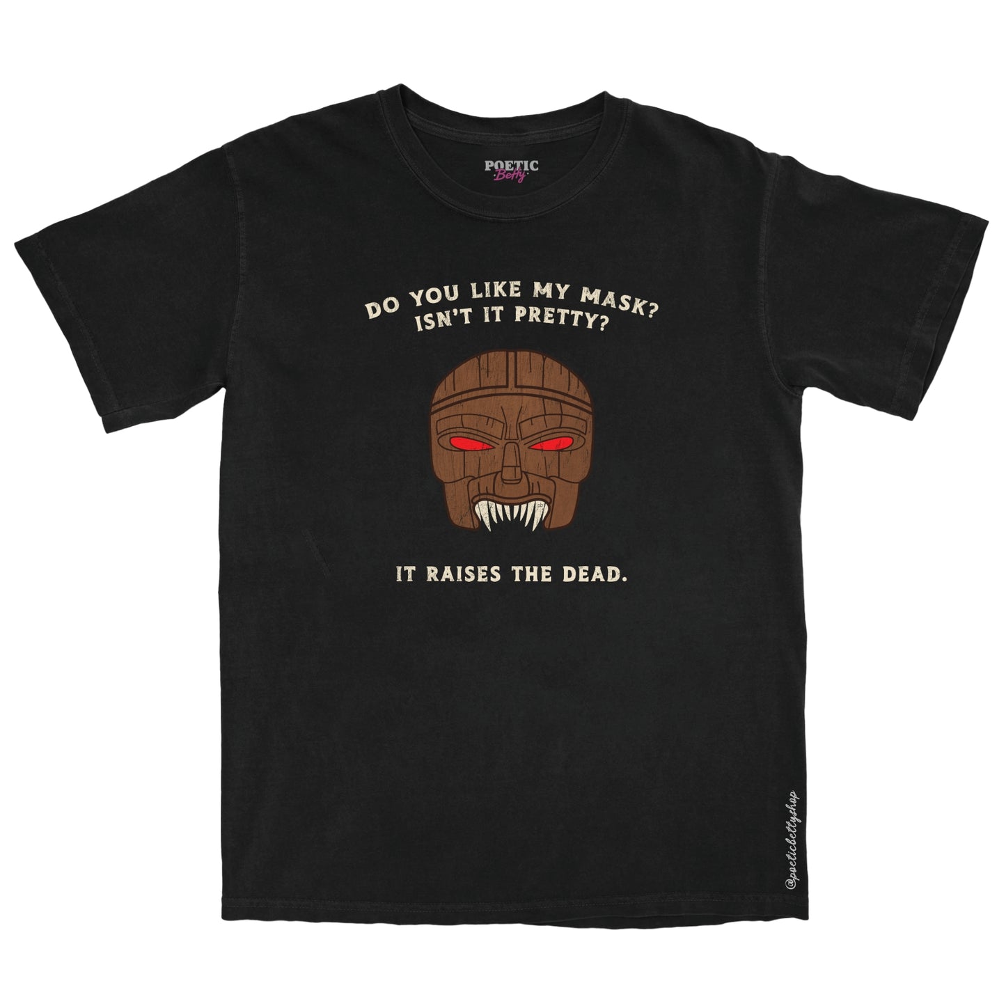 Giles Do You Like My Mask? Isn't It Pretty It Raises The Dead 90s TV T-Shirt Black Unisex