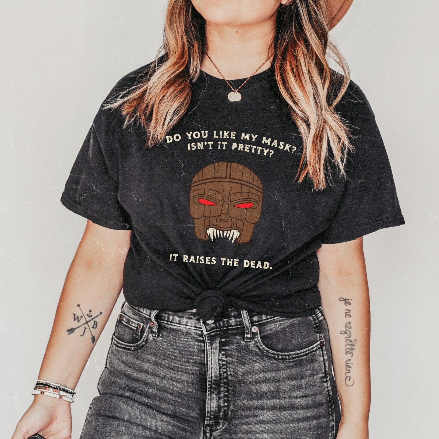 Giles Do You Like My Mask? Isn't It Pretty It Raises The Dead 90s TV T-Shirt Black Unisex
