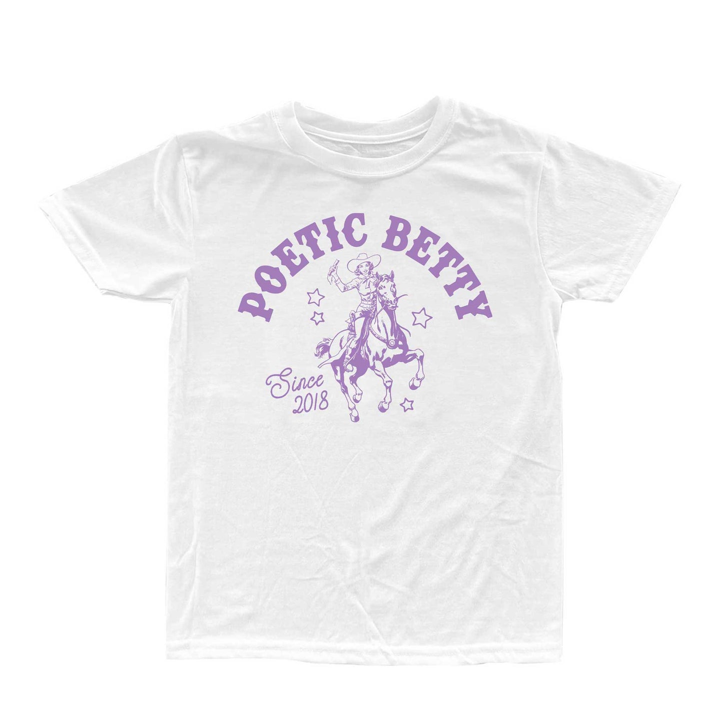 Poetic Betty™ Retro Cowgirl Betty Since 2018 100% Cotton Unisex T-Shirt