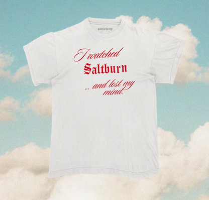 Saltburn Movie Inspired Lost My Mind Slogan Unisex T-Shirt