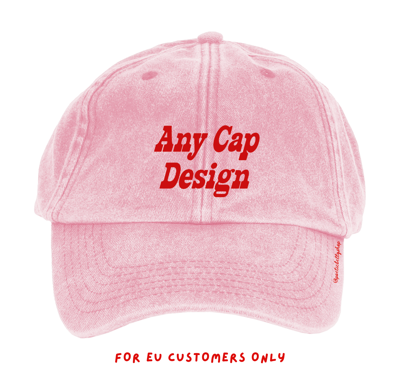 Customisable Vintage Embroidered Cap (EU ONLY)
