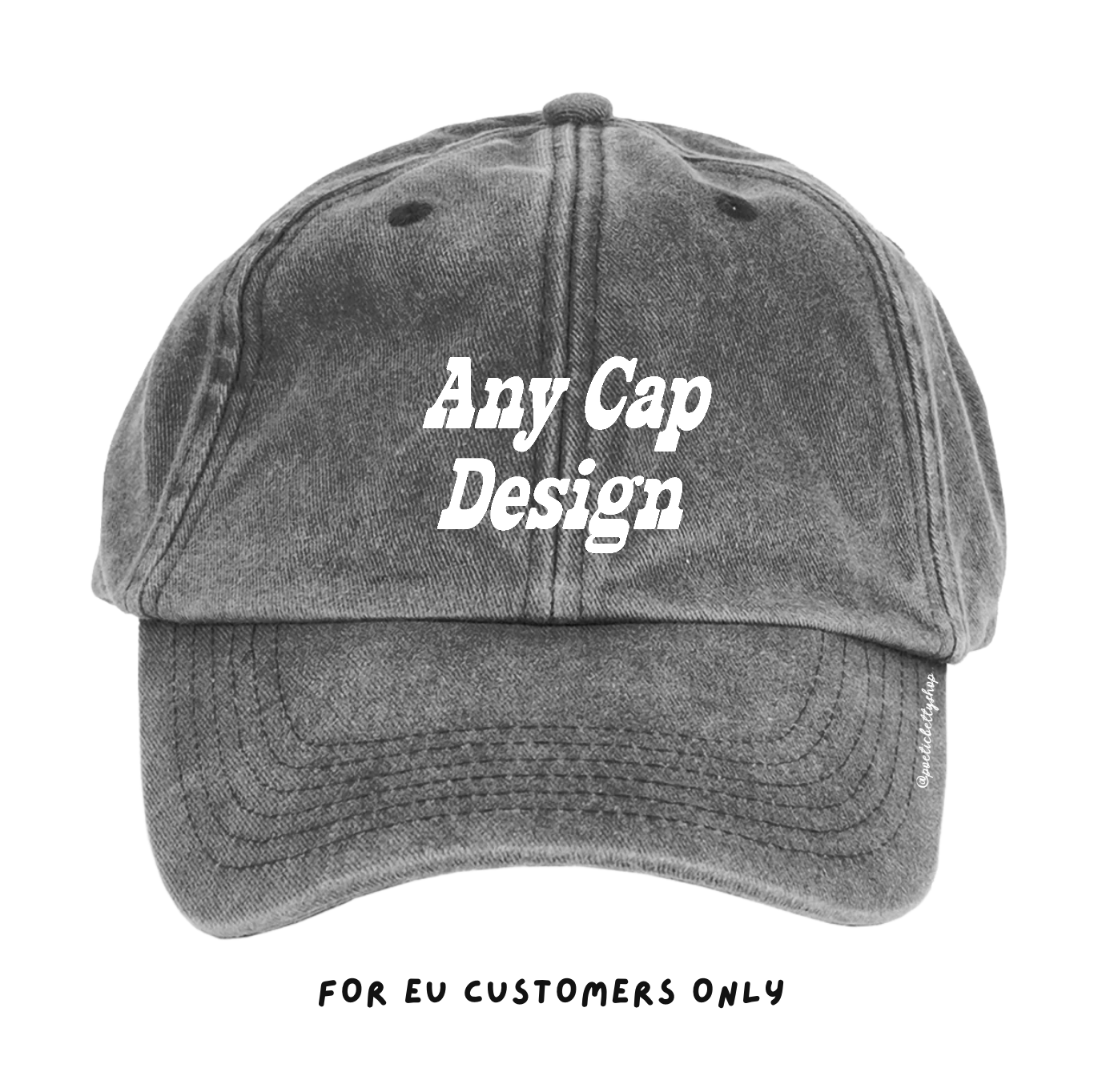 Customisable Vintage Embroidered Cap (EU ONLY)