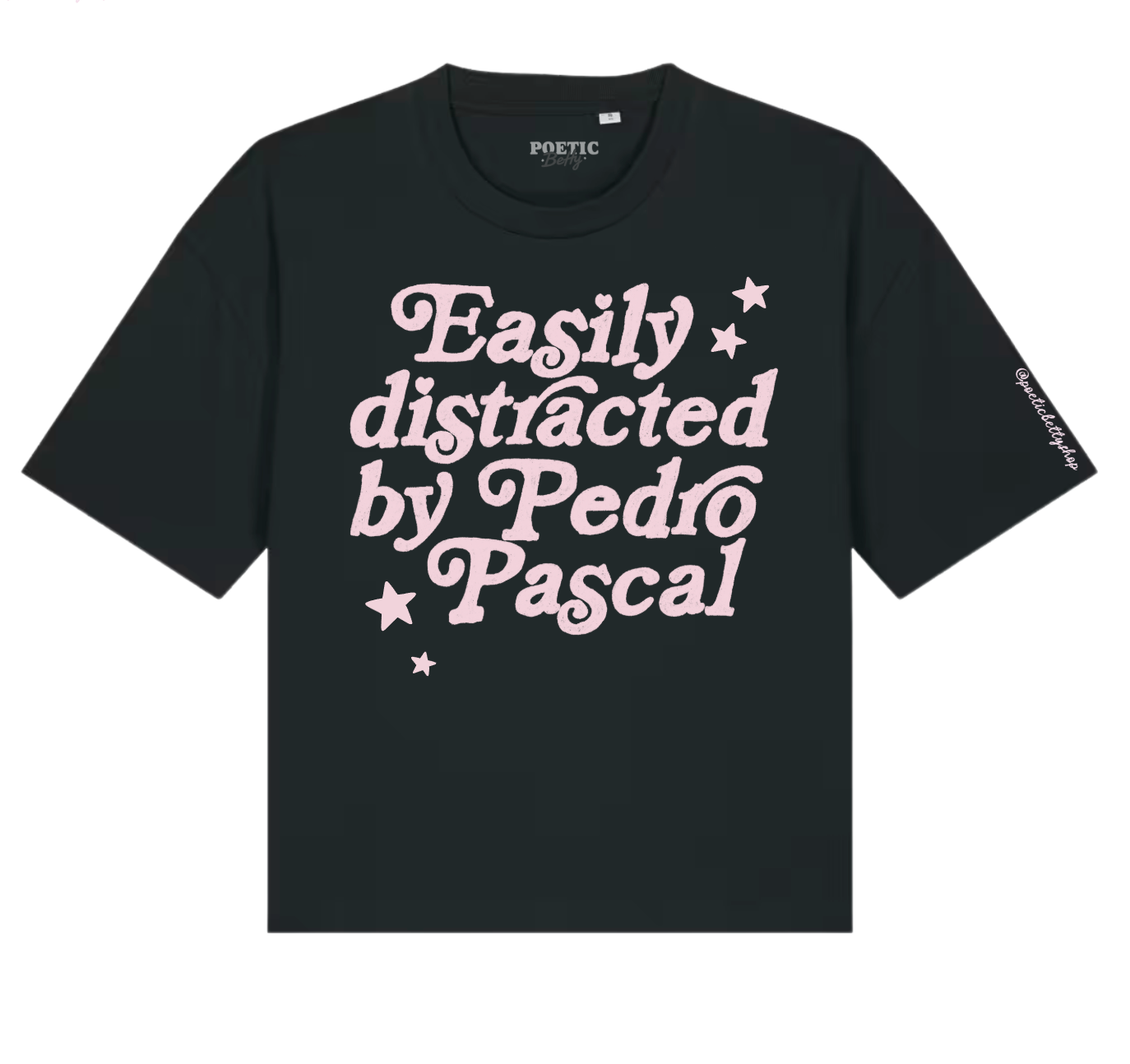 Easily Distracted by Pedro Pascal Boxy Unisex T-Shirt 100% Cotton - The Original!