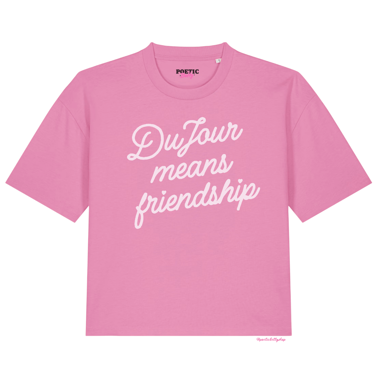 DuJour Means Friendship Boy Band Boxy Unisex T-Shirt 100% Cotton
