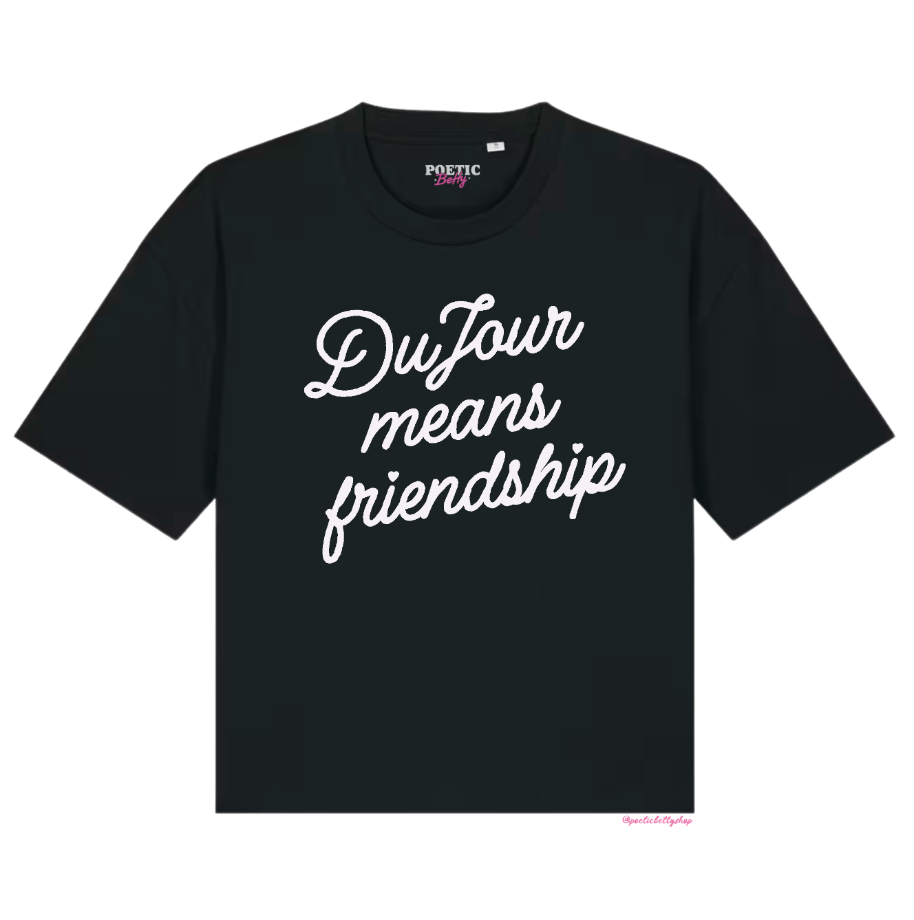 DuJour Means Friendship Boy Band Boxy Unisex T-Shirt 100% Cotton