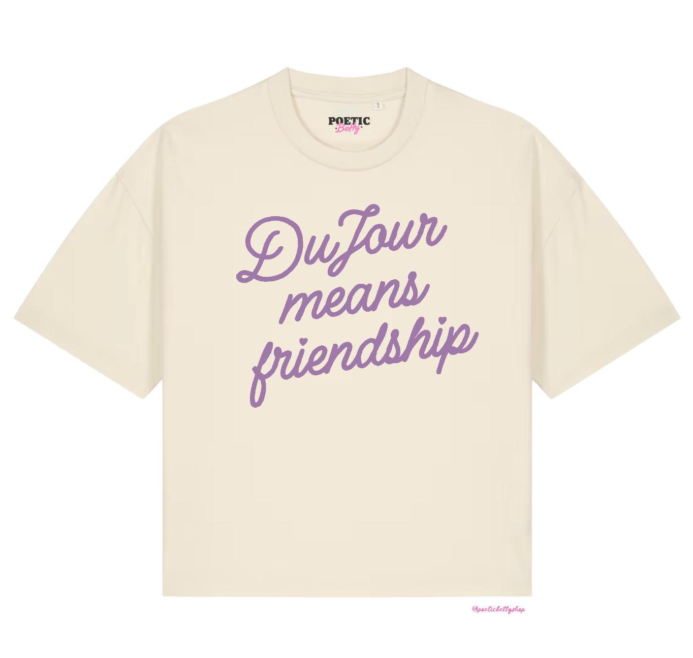DuJour Means Friendship Boy Band Boxy Unisex T-Shirt 100% Cotton