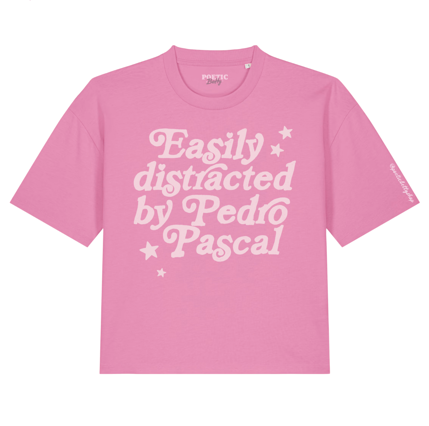 Easily Distracted by Pedro Pascal Boxy Unisex T-Shirt 100% Cotton - The Original!