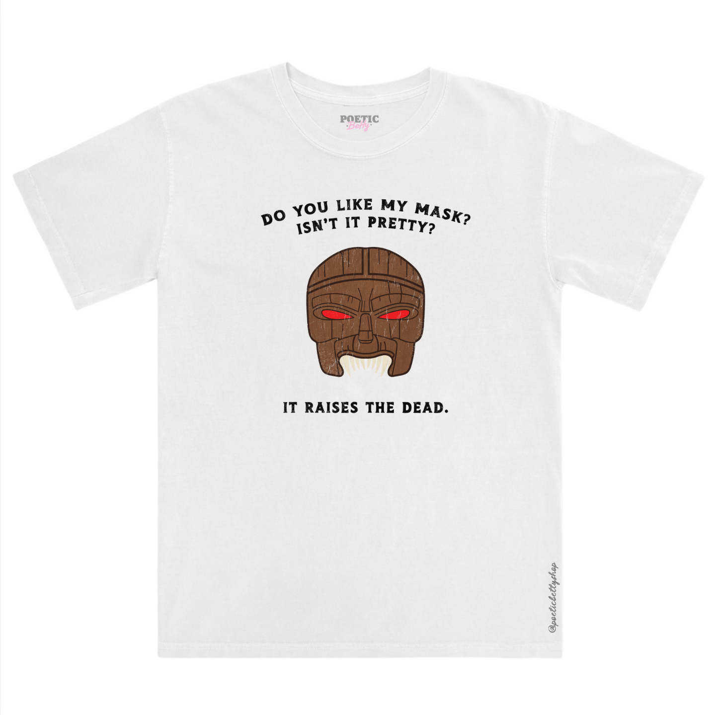 Giles Do You Like My Mask? Isn't It Pretty It Raises The Dead 90s TV T-Shirt Black Unisex