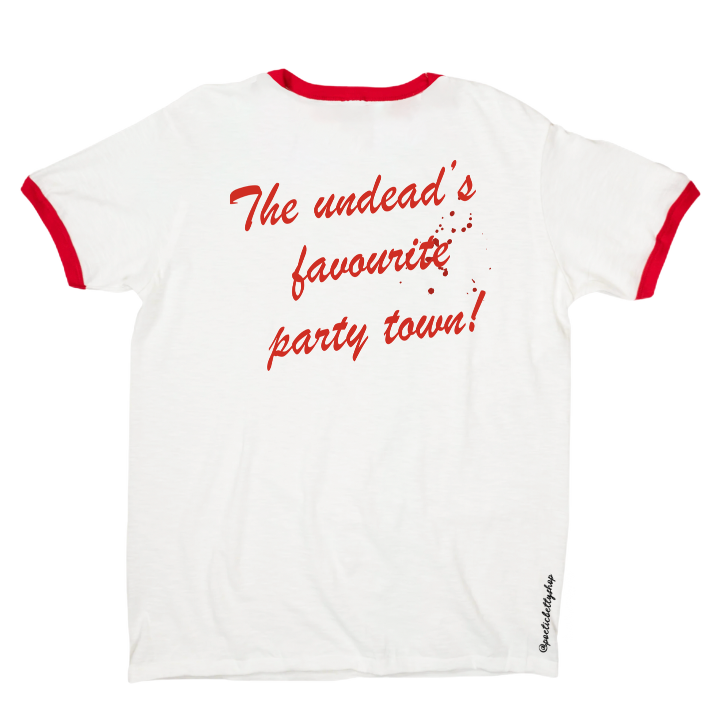 Sunnydale The Undead's Favourite Party Town Retro Ringer T-Shirt