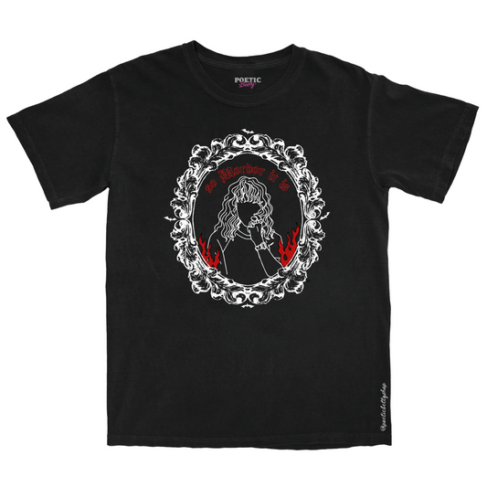 The Shire is burning, So Mordor It is Halloween Red Flames T-Shirt Black Unisex