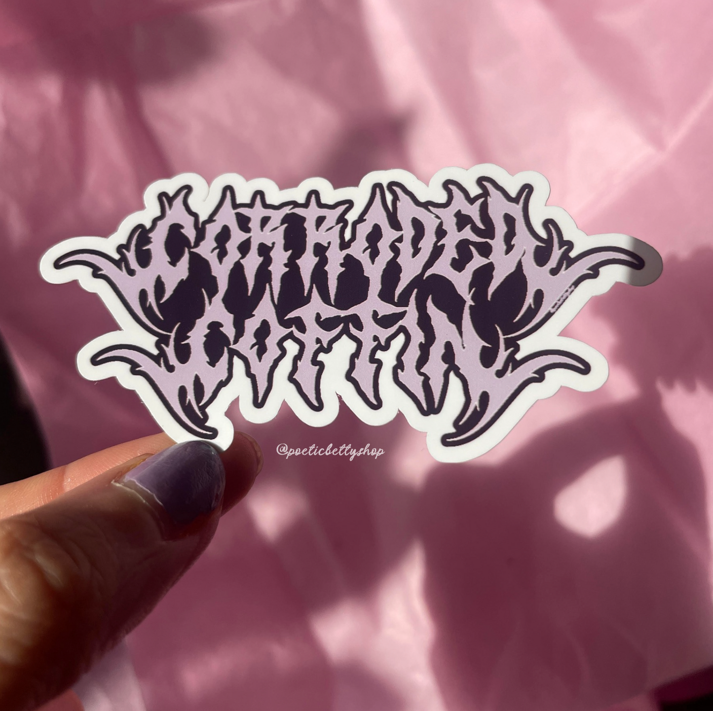 Corroded Coffin Metalcore Glossy Vinyl Sticker 2 Pack