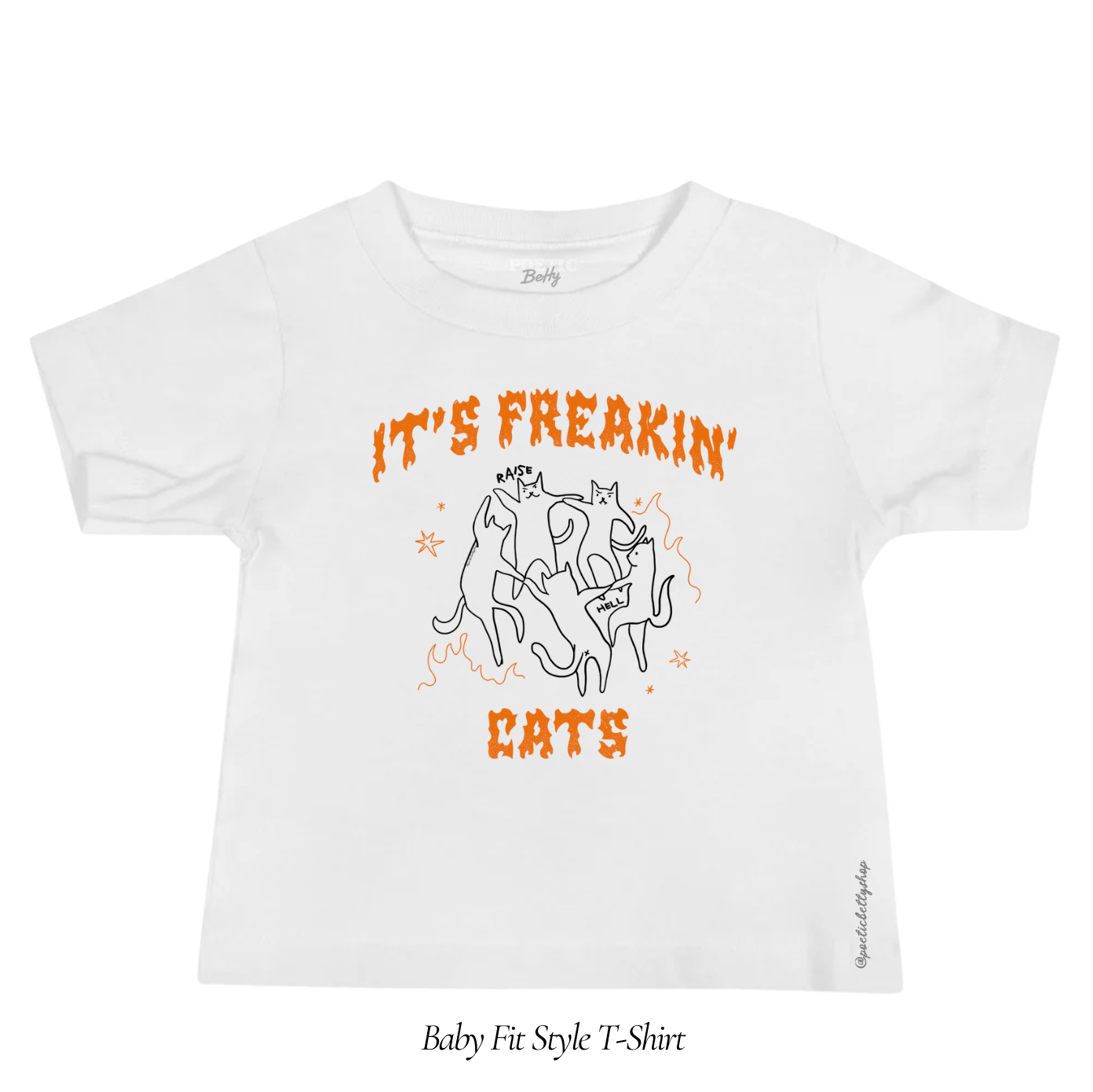 It's Freakin' Cats! Halloween Spooky Pink Baby Tee