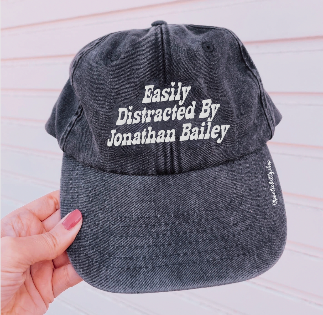 Easily Distracted By Jonathan Bailey Vintage Embroidered Cap