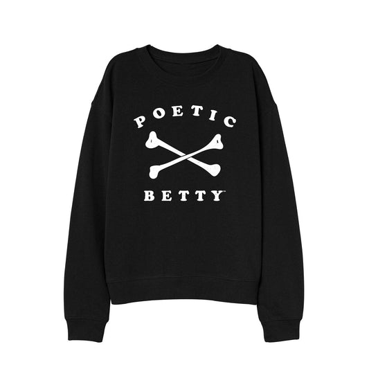 Poetic Betty™ Skull and Crossbones Since 2018 Emo 100% Cotton Unisex Sweatshirt