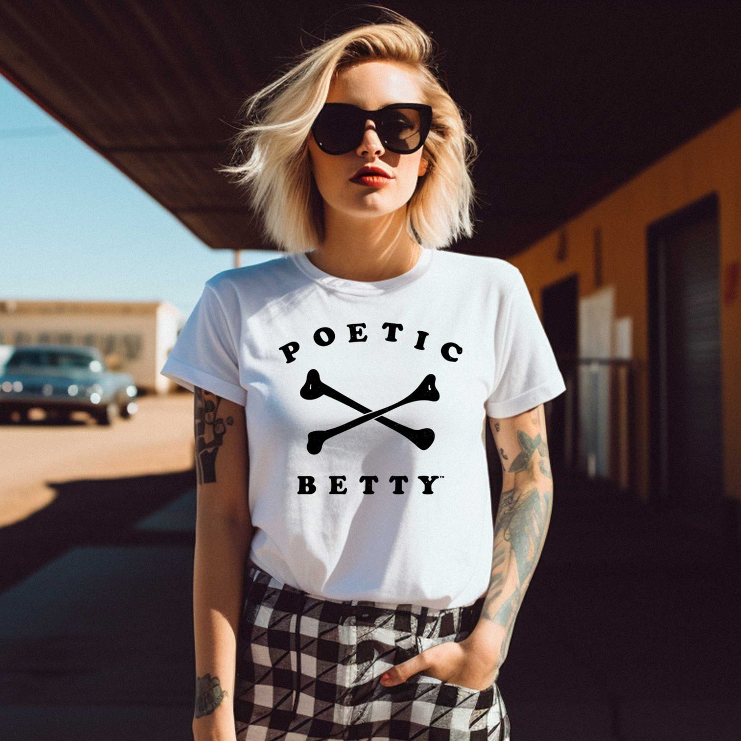 Poetic Betty™ Skull and Crossbones Since 2018 Emo 100% Cotton Unisex T-Shirt