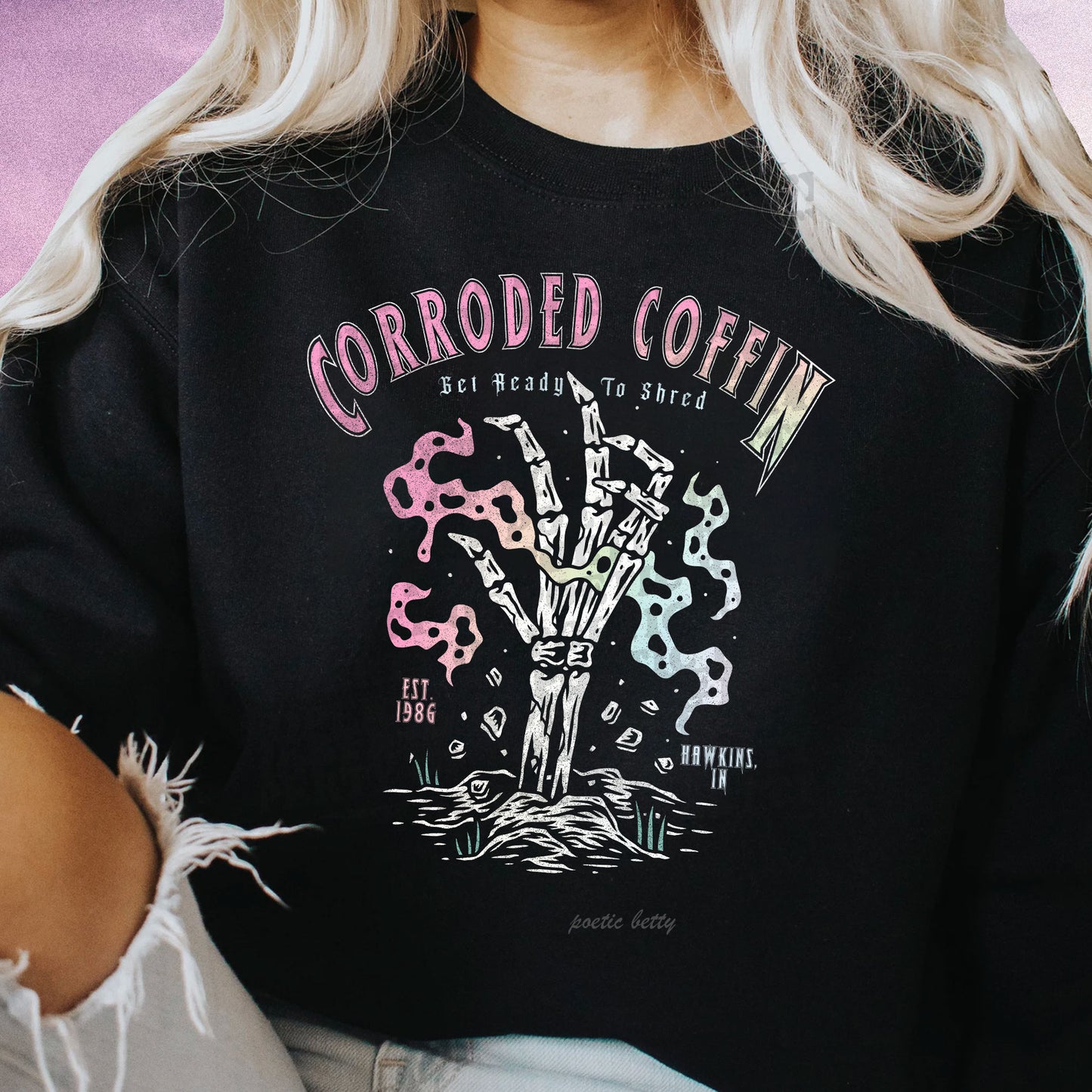 Corroded Coffin Tour Full Colour Unisex Sweatshirt