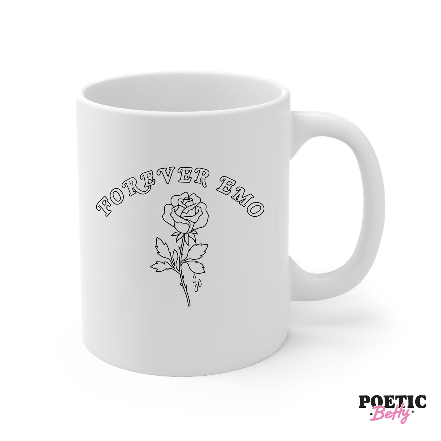 Forever Emo Rose Graphic 11oz Mug