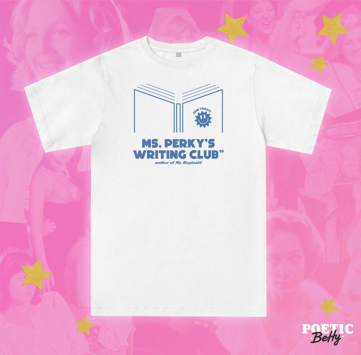 Ms. Perky's Writing Club 10 Things I Hate About You 1999 Unisex Pink Blue T-Shirt