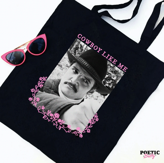 Pedro Pascal Cowboy Like Me Taylor Swift Agent Whiskey Inspired Tote Bag