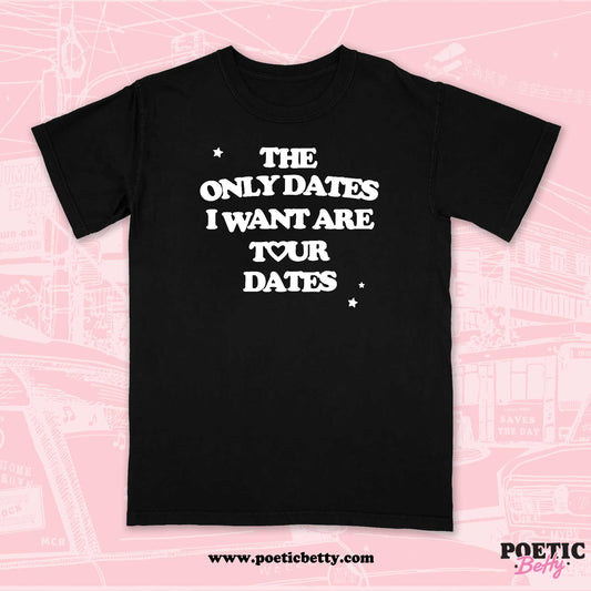 Tour Dates Not Dates Pop Punk Emo Forever Black Unisex Band T-Shirt