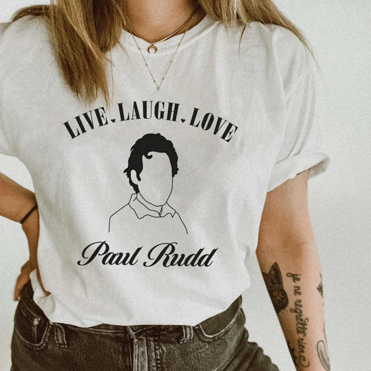 Paul Rudd Live Laugh Love Illustration Unisex T-Shirt