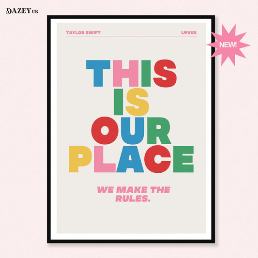 This Our Place LOVER Rainbow Art Print