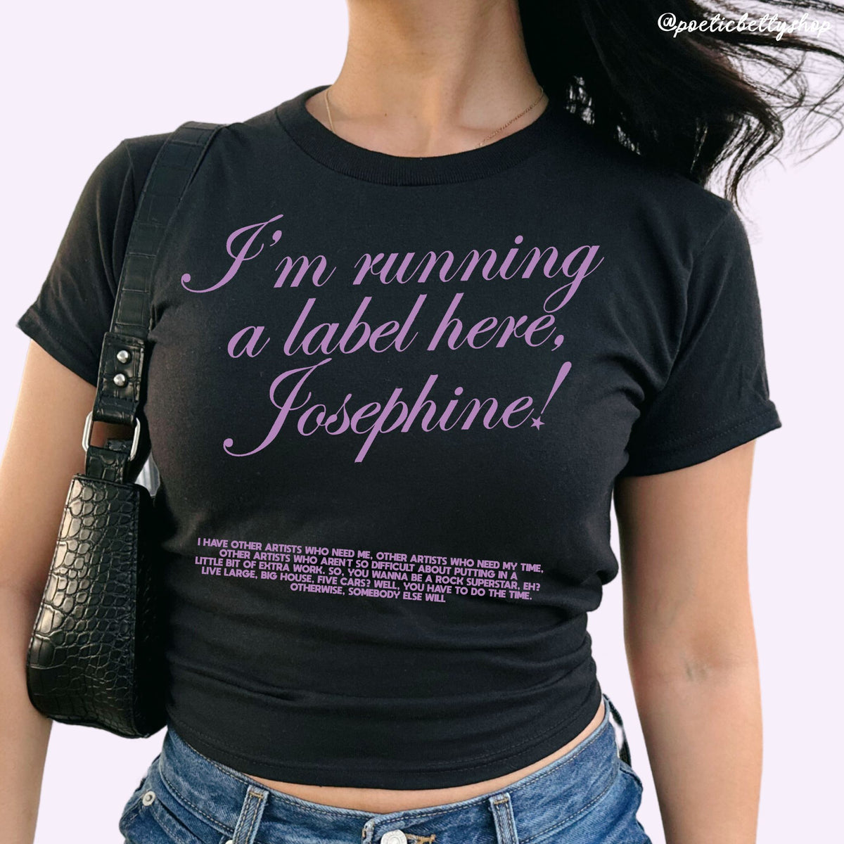 Wyatt Frame Running a Label Josephine Vintage Youth Fit Tee