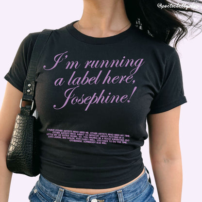 Wyatt Frame Running a Label Josephine Vintage Youth Fit Tee