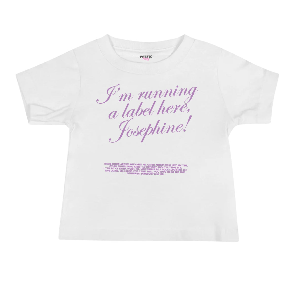 Wyatt Frame Running a Label Josephine Vintage Youth Fit Tee