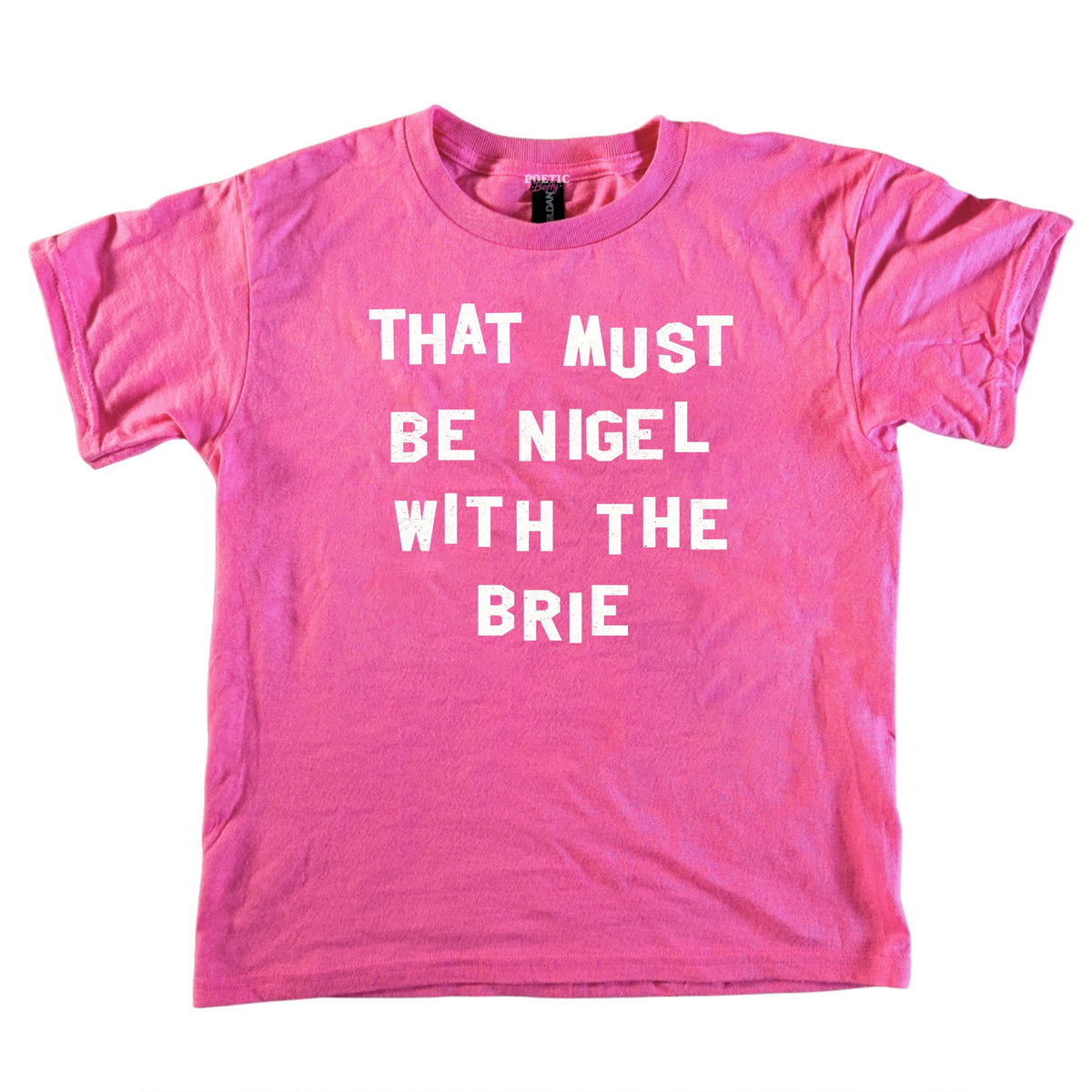 Nigel With The Brie Varsity Style Youth Fit Tee
