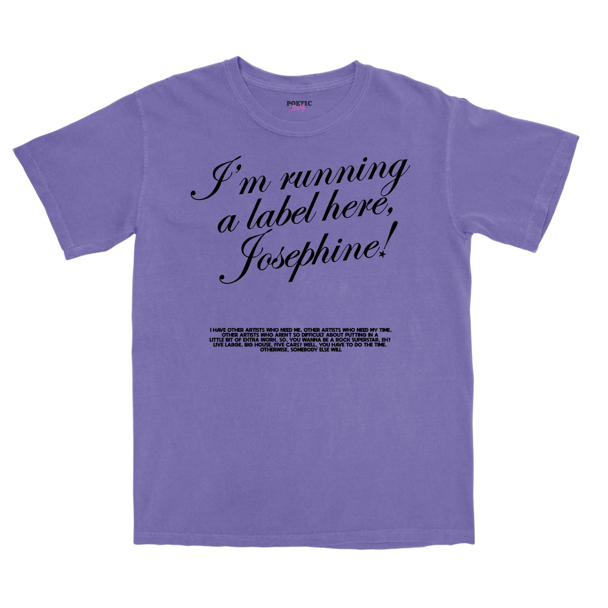 Wyatt Frame Running a Label Josephine Vintage Movie T-Shirt