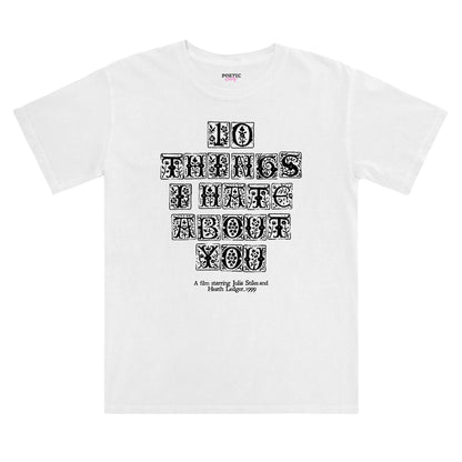 10 Things I Hate About You Initials Carved Vintage T-Shirt