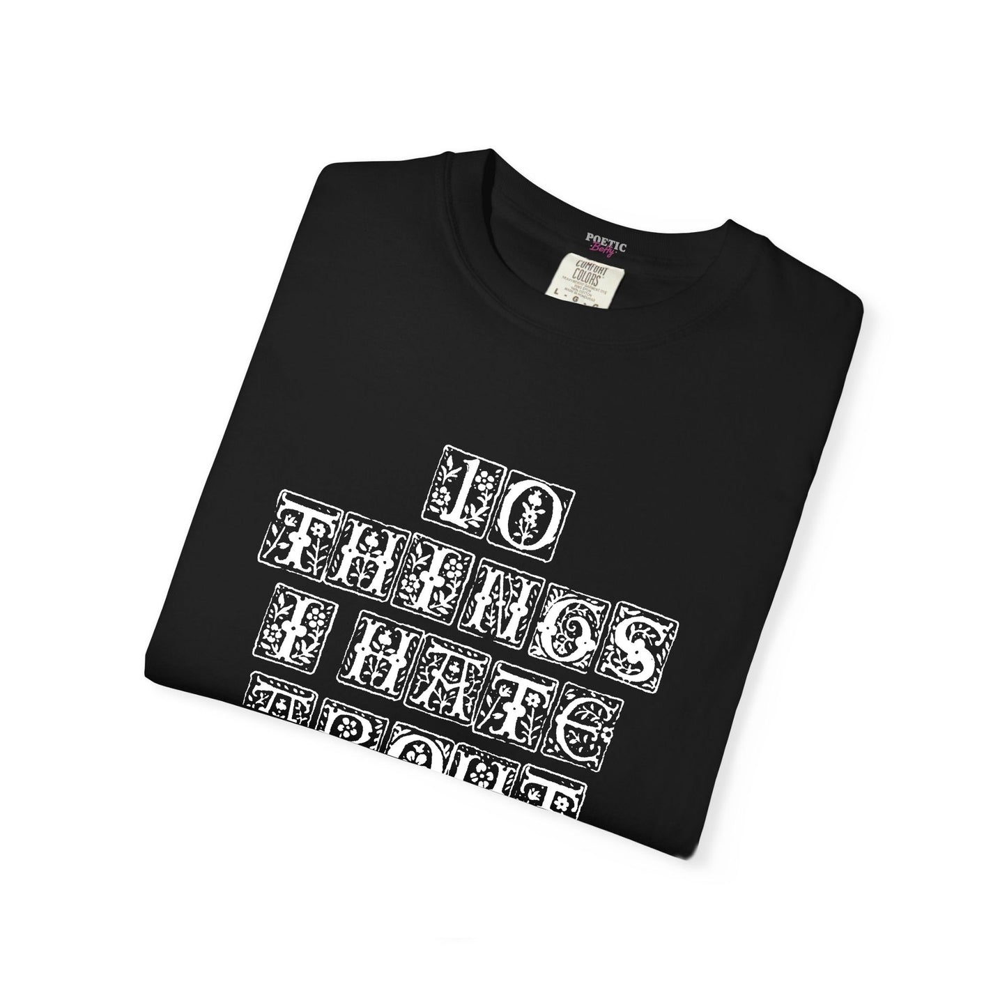 10 Things I Hate About You Initials Carved Vintage T-Shirt