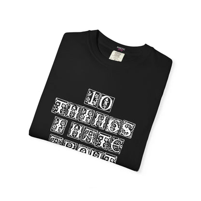 10 Things I Hate About You Initials Carved Vintage T-Shirt