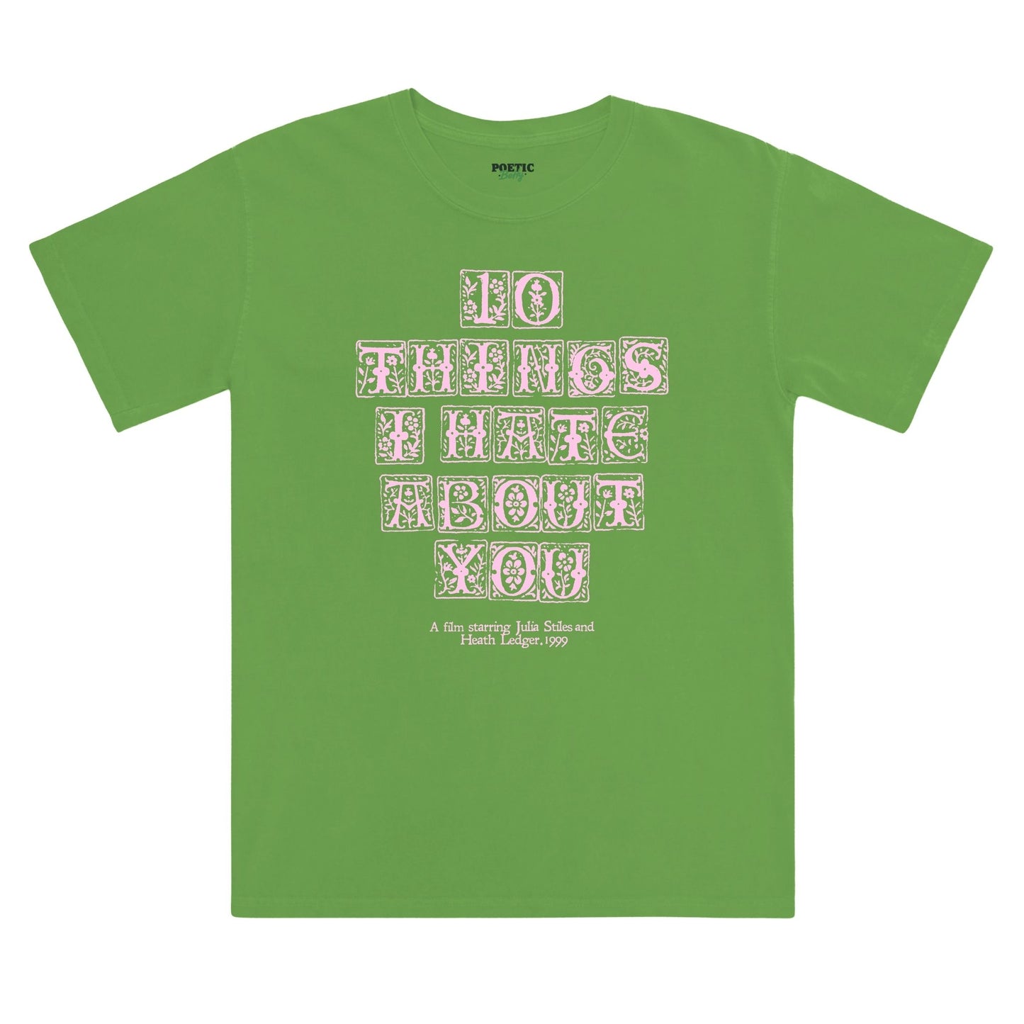 10 Things I Hate About You Initials Carved Vintage T-Shirt