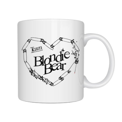 Team Blondie Bear Safety Spike Pin Heart 11oz Mug