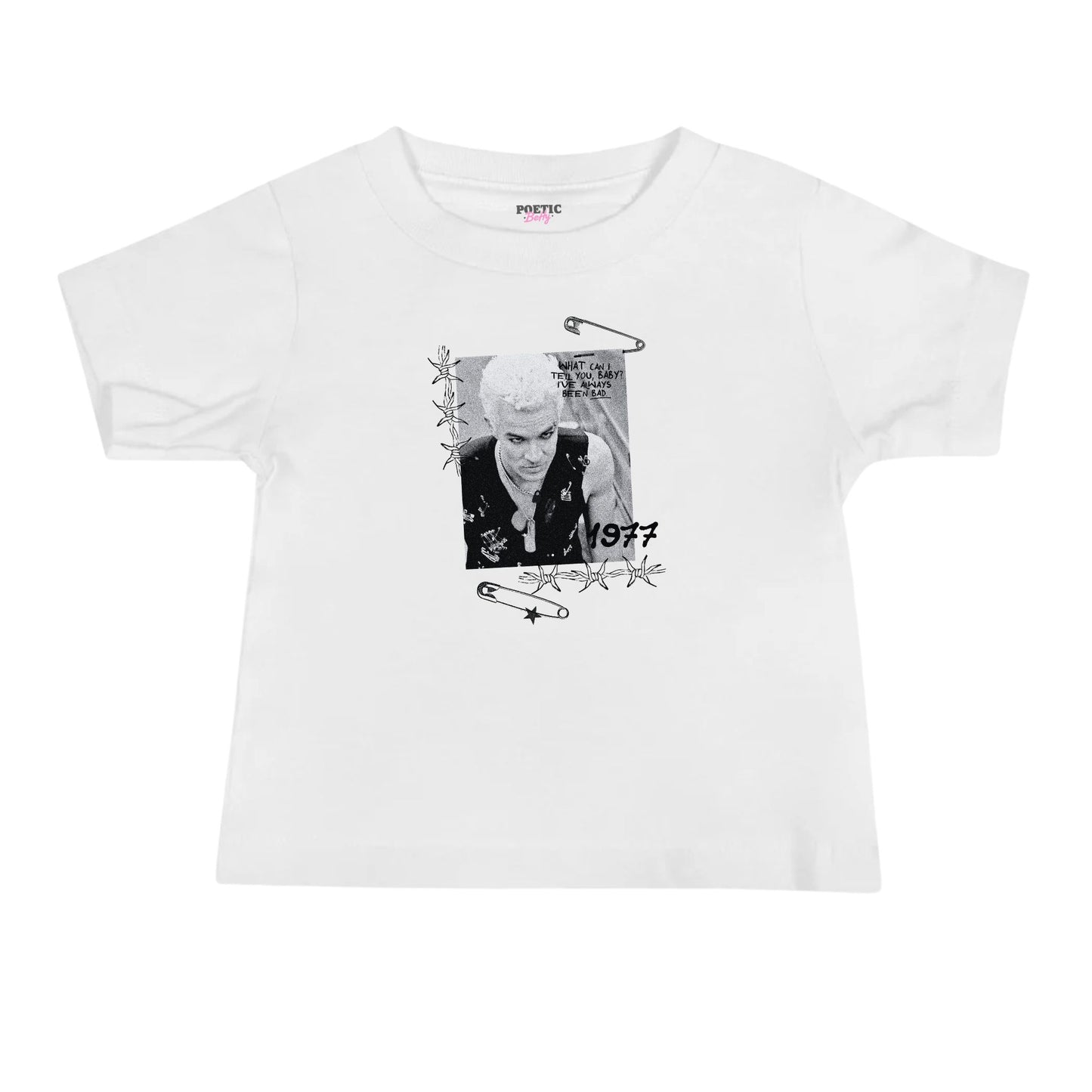 Spike Safety Pin Up Idol Vintage Style Buffy Baby Tee