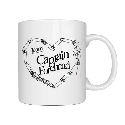 Team Captain Forehead Safety Spike Pin Heart 11oz Mug