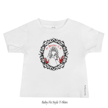 The Shire is burning, So Mordor It is Halloween Red Flames Frame Women's Baby Tee