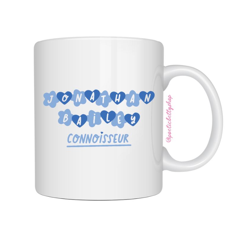 Jonathan Bailey Connoisseur Multi Colour Heart 11oz Mug