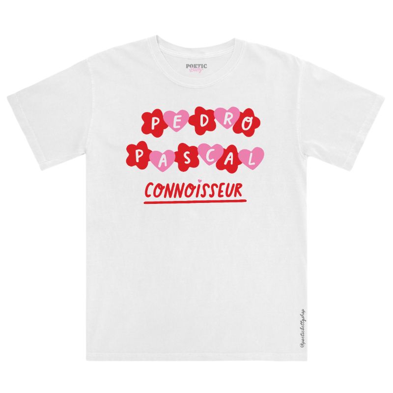 Pedro Pascal Connoisseur Multi Colour Graphic T-Shirt 100% Cotton