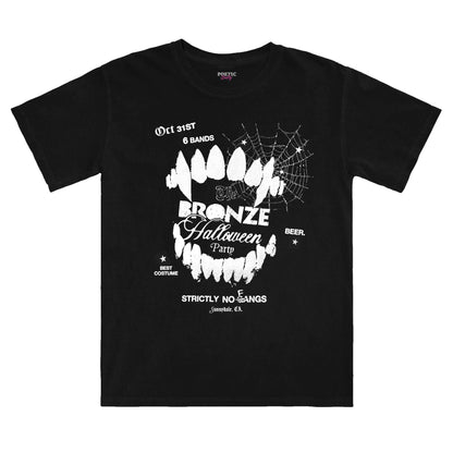 Buffy's The Bronze Halloween Party Black Cotton T-Shirt