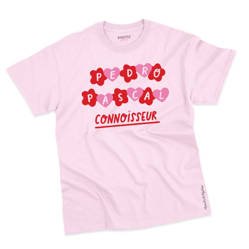 Pedro Pascal Connoisseur Multi Colour Graphic T-Shirt 100% Cotton