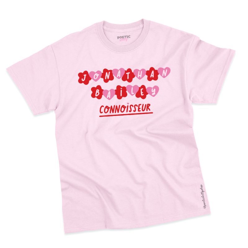 Jonathan Bailey Connoisseur Multi Colour Graphic T-Shirt 100% Cotton