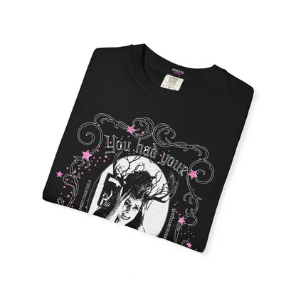 Patricia's Sunset Cocktails Qualms Black Cotton T-Shirt