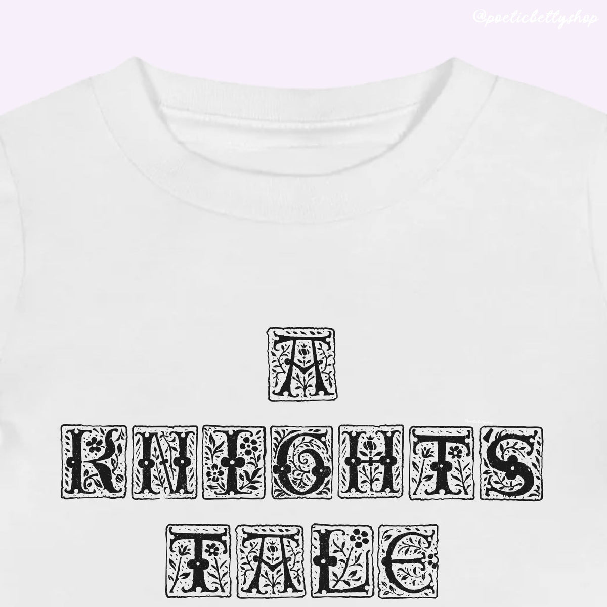 Medieval A Knight's Tale Initials Carved Vintage T-Shirt