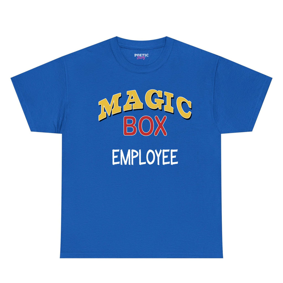 Magic Box Employee Royal Blue BtVS  Unisex Blue T-Shirt