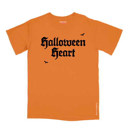 Halloween Heart October 31st Blackletter T-Shirt Black Unisex